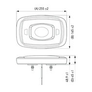 Hella LED Mini Zwaaibalk 12/24V Oranje | 2RL 014 566-001