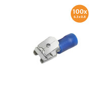 Piggybacks Blue (6,3x0,8mm) 100 Pieces