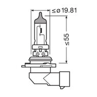 Osram HB4 Halogeenlamp 12V 80W Super Bright Premium P22d