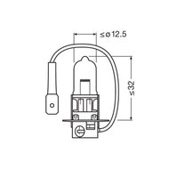 Osram H3 Halogeenlamp 12V 100W PKY22s Super Bright Premium