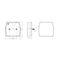 Fristom FT-222 LED Achterlicht 3-Functies 12V
