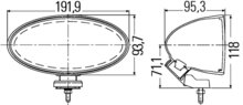 Hella Verstr Comet 300FF huis grijs zKap H3 | 1FB 007 892-071