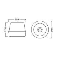 Osram LEDguardian Flash Beacon With Stron Magnet