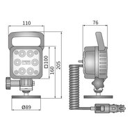 LED Werklamp Mobiele Breedstraler 1500 Lumen