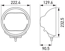 Hella Luminator Full-LED Verstraler Zwart | 1F8 016 560-001