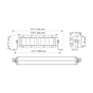 Hella Black Magic Double LED Mini Lightbar 13&#039;&#039; 33CM | 1FJ 358 196-461