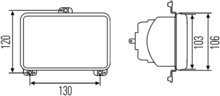 Hella Koplamp Inbouw 12/24V H4 164x103mm Met Standlicht | 1AB 006 277-127