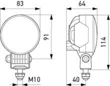 Hella Werklamp M70S verreik DT conn | 1G0 996 776-211