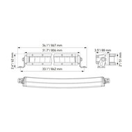 Hella ECE Black Magic Double Curved LED Lightbar 30" 76CM | 1FJ 358 196-611