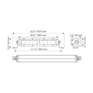 Hella Black Magic Slim LED  Lightbar 40&quot; 102CM | 1FJ 358 196-321