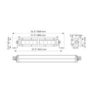 Hella ECE Black Magic Slim LED Lightbar 32" 81CM | 1FJ 358 196-311