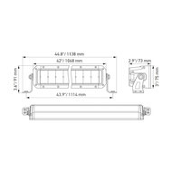 Hella ECE Black Magic Double LED Lightbar 40'' 102CM | 1FJ 358 196-421