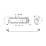 Hella ECE Black Magic Double LED Lightbar 30'' 76CM | 1FJ 358 196-411