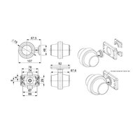 Horpol LED Stalk Marker Lamp Direction Indicator + 0,6m cable Short Model Universal NEON-look