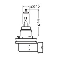 Osram H8 12V Halogeenlamp PGJ19-1 Original Line