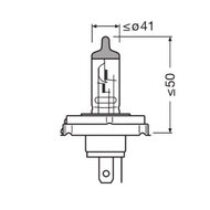 Osram R2 Halogen Lamp 12V 60/55W P45t Super Bright Premium