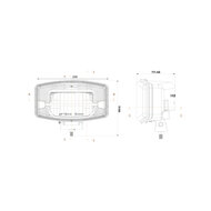 Boreman LED Verstraler + Chrome Behuizing (AMP-Superseal)
