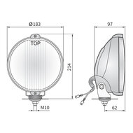 Wesem HOS2 Halogeen Verstraler Blauw LED Ring + 12V Lampjes