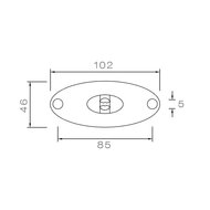 Aspöck LED Markeringslamp Flatpoint II 0,5m Kabel 12V