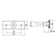 LED Voormarkering 24V met Flat-cable stekker/DC