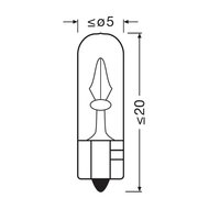 Osram W2.3W Bulb 12V W2x4.6d Original Line 10 Pieces