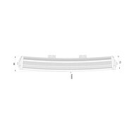 Boreman LED Lightbar Curved + Stadslicht Wit of Oranje 20"