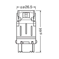 Osram P27/7W LED Retrofit Wit 12V W2.5x16q 2 Stuks