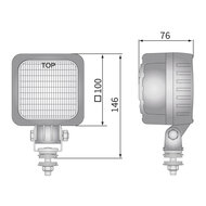 Wesem 14W LED Blue Spot With Deutsch-DT