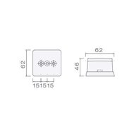 Aspöck LED Markeringslamp Flexipoint Wit 0,5m Kabel 12V