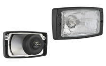 Wesem H4 Koplamp Inbouw 184x102 + Frame