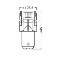 Osram P21/5W LED Retrofit Wit 12V BAY15d 2 Stuks