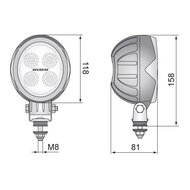 LED Werklamp Ovaal Breedstraler 1500LM + Deutsch-DT