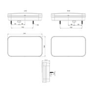 LED Trailer Light Set Fristom FT-370 Canbus + License Plate Light