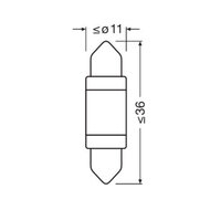 Osram C5W LED Retrofit 36mm Wit 12V SV8.5-8