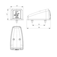 Horpol LED Toplamp Rood Neon Vierkant | LD-3113