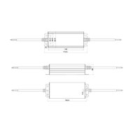 Waterdichte 24 Volt DC 100W LED Voeding