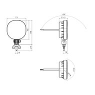 Fristom FT-400 LED Mistlamp Kabel