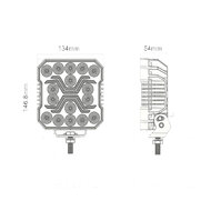 X-Spider LED Werklamp | Wit + Oranje | DRL | 4200 LM