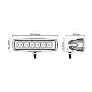 Set of 4 pieces 18W LED Floodlights 18W Basic