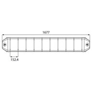 Dasteri LED Light Bar Orange 168CM + Work Light + Remote Control