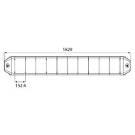 Dasteri LED Light Bar Orange 183CM + Work Light + Remote Control