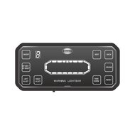 Dasteri LED Light Bar Orange 137CM + Work Light + Remote Control