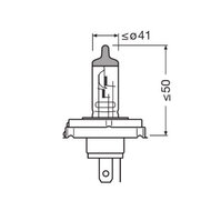Osram R2 Halogeenlamp 12V 100/90W P45t Super Bright Premium