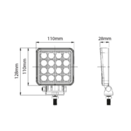 32W LED Work Light Square 1920LM | Graphene Housing