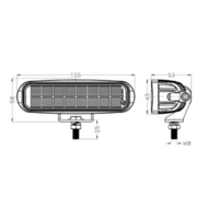 16W LED Work Light Rectangular 1600LM