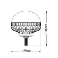 LED Beacon Orange 12-24V | M12 Bolt