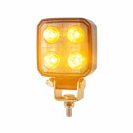 32W LED Work Light + Built-in Orange Warning Light