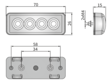 Wesem Marker Lamp White | ESP2.60410