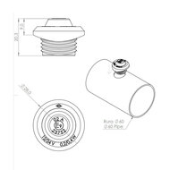 Horpol LED Position Lamp White Round Assembly LD-2631