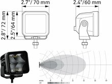 Hella LED Cube Set 3.2" Wide | 1FA 358 176-811